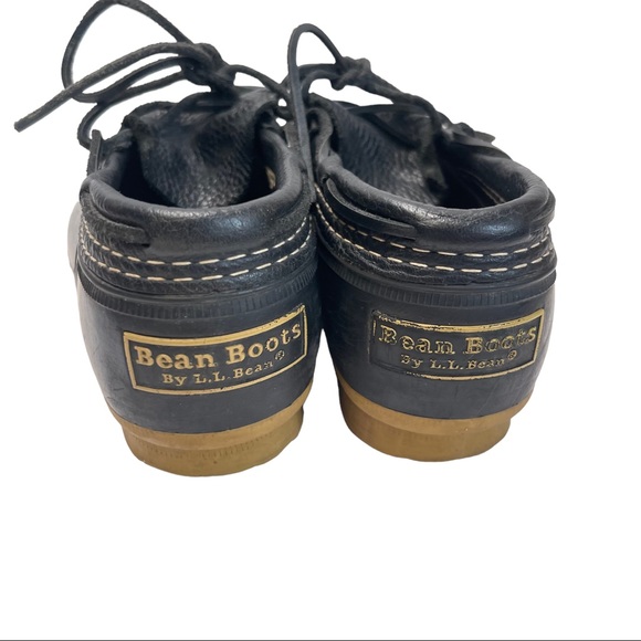 LL Bean Black Duck Boots Low Side Waterproof Size 6 - Picture 9 of 14